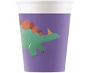 KUBECZKI PAPIEROWE dinozaury DINO PARTY 8szt