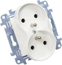 CONTACT SIMON 10 ДВОЙНАЯ РОЗЕТКА С ЗАЗЕМЛЕНИЕМ