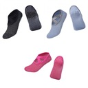 3 páry fitness ponožky ženy joga ružová šedá čierna