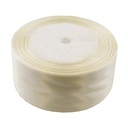 TASIEMKA SATYNOWA 4 cm WSTĄŻKA ATŁASOWA ecru krem