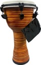 KG Djembe KP10-YRS Тюнинг с желтой красной полосой