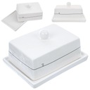 БЕЛАЯ масленка, керамический контейнер для масла