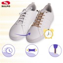 Шнурки эластичные без завязок для спортивной обуви, 100 см, светло-коричневые.