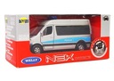Mercedes Sprinter 1:34 Police серебристый WELLY /Welly