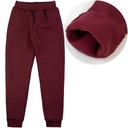 БРЮКИ ПЛОТНЫЕ УТЕПЛЕННЫЕ, бордовые размер 104, с ворсом