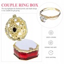 Pudełko na pierścionek zaręczynowy Kolor dominujący różowe złoto