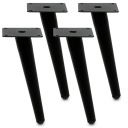 4 x ЧЕРНЫЕ МЕБЕЛЬНЫЕ НОЖКИ, НАСКОЙ СТОЛ-ЛОФТ, НОЖКА ШКАФА, ДИВАН H20CM