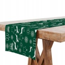 ДЕКОРАТИВНАЯ РОЖДЕСТВЕНСКАЯ ПРОТЕГИЯ 40Х140 ЗЕЛЕНЫЙ ОЛЕНЬ