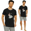 МУЖСКИЕ ПИЖАМЫ С КОРОТКИМИ РУКАВАМИ КОРОТКИЕ ШОРТЫ/КАРМАН