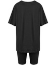 Súprava bavlnené tričko + krátke legíny SPIREL unisize Dominujúca farba čierna