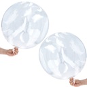 Воздушные шары прозрачные 50см 2шт Декоративный набор воздушных шаров с перьями Воздушный шар