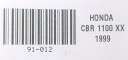 HONDA CBR 1100 XX BLACKBIRD 99-07R ДРОСЕЛЬНА ЗАСЛІНКА  (18655245729) фото min 10
