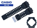 KOMPLET Pasek Casio Ga-100 Gshock czarny i Bezel czarny ORYGINALNY