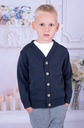 Chlapčenský rozopínateľný sveter šedý veľ. 80 Vek dieťaťa 9 mesiacov +