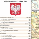 Настенная карта Польши 2 страницы, физическая + административная на 2024 год ArtGlob