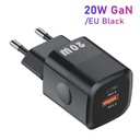Зарядное устройство Kuulaa 20 Вт GaN USB-C+USB-A PD QC3.0