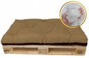 Подушка на скамью из ПОДДОНОВ и качелей 120х80 бежевый.