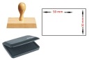 ГРИФ РУЧНАЯ МАРКА С ЛОГОТИПОМ И ГРАФИКОЙ 50x30 мм
