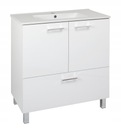 Тумба напольная Laura белая для умывальника 80 см или столешницы 80 см.