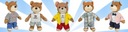 Medvedík Ušiak - plyšový medvedík v pyžame 23 cm Vek dieťaťa 0 +