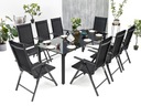КОМПЛЕКТ САДОВОЙ МЕБЕЛИ ДЛЯ ТЕРРАСЫ, СТОЛ + 8 СТУЛЬЕВ