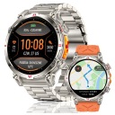 Чоловічий розумний годинник із GPS AMOLED Дзвінки 3ATM Чат GPT Годинник 650mAh MENU PL