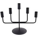 ПРОМЫШЛЕННЫЙ ПЯТИРУЧНОЙ ПОДСВЕЧНИК С 5 ЧЕРНЫМИ СВЕЧАМИ