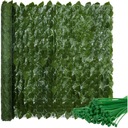 Искусственное покрытие из плюща для живой изгороди для стены балкона, зеленый коврик, растение 3 м