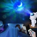Projektor hviezd neba Led Nočná lampa Astronaut Lampička Kozmonaut usb Dominujúca farba biela