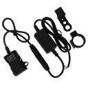BEZPIECZNA I WYGODNA ЧЕРНАЯ ЗАРЯДНОЕ USB DUAL ПРИВОД DO ТЕЛЕФОНА NA МОТОЦИКЛ  фото 4
