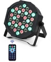 2x прожектора Disco Light RGB 36 светодиодов 72 Вт с дистанционным управлением