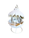 LED CHRISTMAS SCENE BALL, белый, модель B