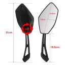 UNIVERSAL MOTOCIKLAS REARVIEW MIRROR, SCREW BOLTS M8 M10, COMPATIBLE WITH  (18872952152) фото min 6