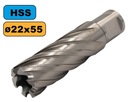 WIERTŁO RUROWE - FREZ TREPANACYJNY Fi22x55 HSS
