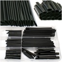 НАБОР ТРУБОК ТЕРМОУСАДОЧНЫЕ ТРУБКИ ЗАЩИТНАЯ МАЙКА КОРОБКА 127 ШТ. ЧЕРНЫЕ