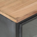 vidaXL Nočný stolík, sivý, 40 x 30 x 50 cm, masívne akáciové drevo Výška nábytku 50 cm