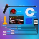 КАБЕЛЬ ОПТОВОЛОКНО DO АВТОМОБІЛЯ АВТО ОСВІТЛЕННЯ САЛОНУ НАКЛАДКА 6M RGB + APLIKACJA  (18785562639) фото min 12