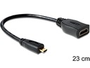 Адаптер Micro HDMI-D(M)-HDMI-A(F) 23см