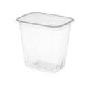 ПРЯМОУГОЛЬНЫЕ КОНТЕЙНЕРЫ ОБЪЕМОМ 500 МЛ + КРЫШКИ 100 ШТ.