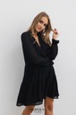 Sukienka damska czarna szyfonowa w kropki Bopoco r. M Marka Bopoco