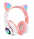 РОЗОВЫЕ СВЕТОДИОДНЫЕ НАУШНИКИ BLUETOOTH С УШАМИ ДЛЯ ДЕТЕЙ