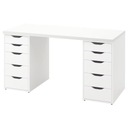 IKEA LAGKAPTEN ALEX Písací stôl, biely 140x60 cm