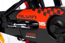 Rower Karbon Alvin 16 Czarny Dla Chłopca Dziecięcy z prowadnikiem Model ALVIN 16