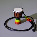 Музыкальный кулон - Джембе - Мини-африканский барабан - Подарок музыканту