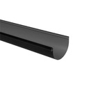 Galeco PVC Rynna 110 pozioma 3mb cięta Czarna RAL9005