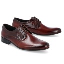 МУЖСКАЯ ТОРЖЕСТВЕННАЯ ОБУВЬ КОЖАНАЯ 046 КОРИЧНЕВЫЙ R 41
