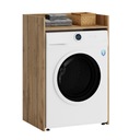 ШКАФ ДЛЯ СТИРАЛЬНОЙ МАШИНЫ В ВАННОЙ, ДУБ ВОТАН, СТОЛБ, ПОЛКА