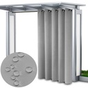 Садовые шторы ВОДОНЕПРОНИЦАЕМЫЕ СЕРЕБРЯНЫЕ 200x155 Шторы для беседки, беседки, террасы