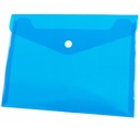 ПАПКА КОНВЕРТ А5 ДЛЯ ДОКУМЕНТОВ, СИНАЯ ЗАЩЕЛКА