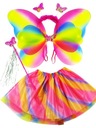 КОСТЮМ РАДУЖНОЙ БАБОЧКИ ФЕЯ, 3-10 ЛЕТ